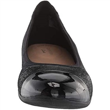 Bailarinas Mujer Sara Orquídea Clarks Cuero Negro Combi
