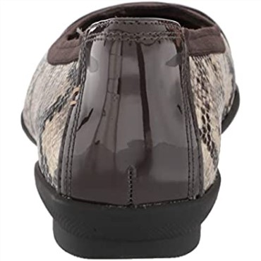 Bailarinas Mujer Sara Orquídea Taupe Serpiente Charol Combi Clarks