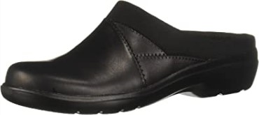 Sashlyn Mujer Zuecos Clarks Cuero Negro