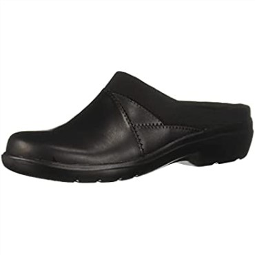 Sashlyn Mujer Zuecos Clarks Cuero Negro