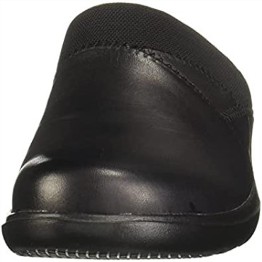Sashlyn Mujer Zuecos Clarks Cuero Negro