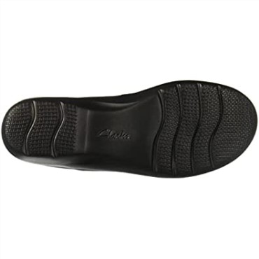 Sashlyn Mujer Zuecos Clarks Cuero Negro