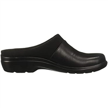 Sashlyn Mujer Zuecos Clarks Cuero Negro
