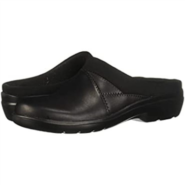 Sashlyn Mujer Zuecos Clarks Cuero Negro
