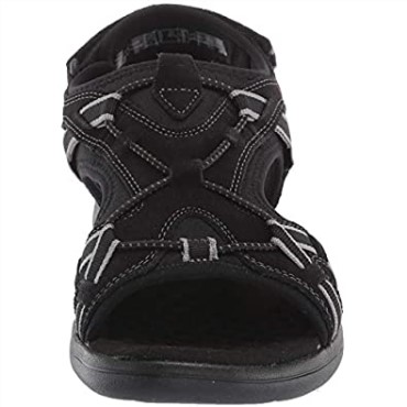 Sandalia Deportiva Mujer Saylie Loop Clarks Ante Negro