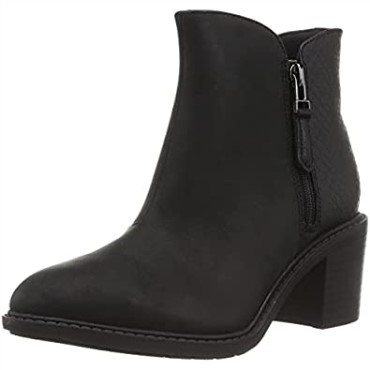 Bota De Moda Con Cremallera Scene Para Mujer Combinación Negra Clarks