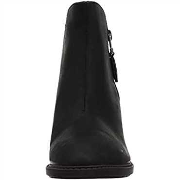 Bota De Moda Con Cremallera Scene Para Mujer Combinación Negra Clarks