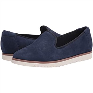 Mocasines Mujer Serena Brynn Flat Clarks Navy Suede