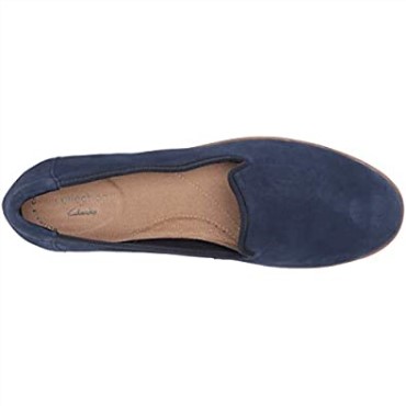 Mocasines Mujer Serena Brynn Flat Navy Suede Clarks