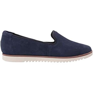 Mocasines Mujer Serena Brynn Flat Navy Suede Clarks