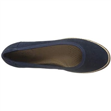 Bailarinas Mujer Serena Kellyn Ante Azul Marino Clarks