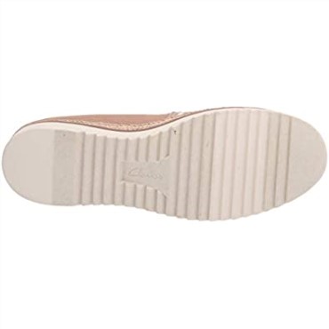 Mocasin Mujer Serena Paige Flat Sand Textil Ante Combi Clarks