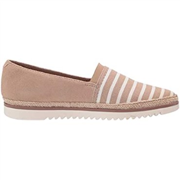 Mocasin Mujer Serena Paige Flat Sand Textil Ante Combi Clarks