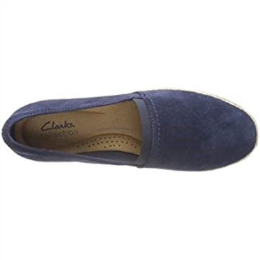 Mocasines Mujer Serena Paige Ante Azul Marino Clarks
