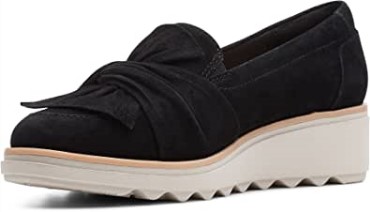 Mocasines Mujer Sharon Dasher Beige Negro Negro Clarks