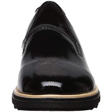 Mocasín Mujer Sharon Dolly Negro Charol Sintético Clarks