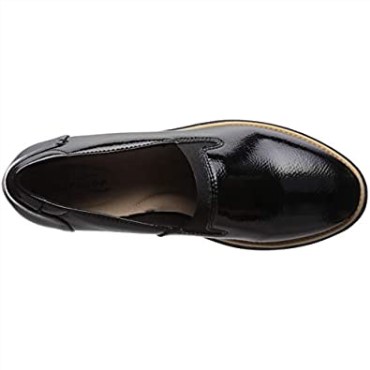 Mocasín Mujer Sharon Dolly Negro Charol Sintético Clarks