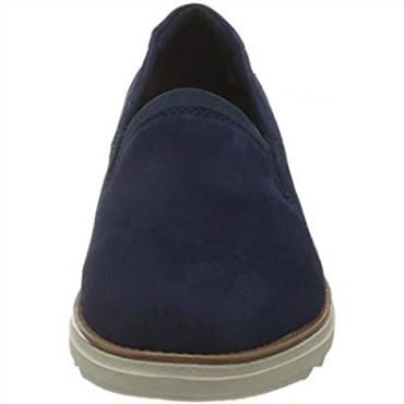 Mocasín Mujer Sharon Dolly Clarks Ante Azul Oscuro