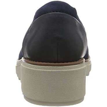 Mocasín Mujer Sharon Dolly Clarks Ante Azul Oscuro