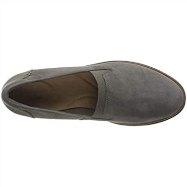 Mocasines De Mujer Sharon Dolly Clarks Grey Suede W Dark Tan World