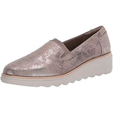 Mocasines Mujer Sharon Dolly Peltre Metalizado Textil Clarks