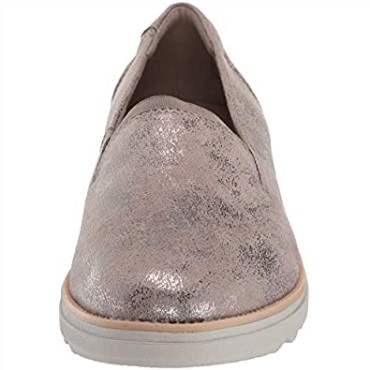 Mocasines Mujer Sharon Dolly Peltre Metalizado Textil Clarks