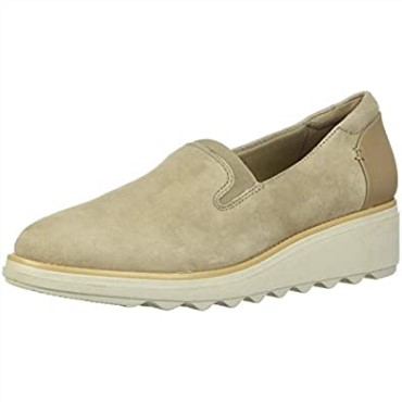 Mocasines De Mujer Sharon Dolly Sand Suede Clarks