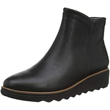Botin Mujer Sharon Heights Clarks Piel Negra