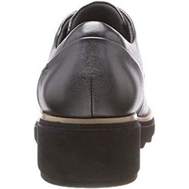 Sharon Noel Derbys De Mujer Plata Gun Metal Lea Clarks
