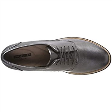 Sharon Noel Derbys De Mujer Plata Gun Metal Lea Clarks