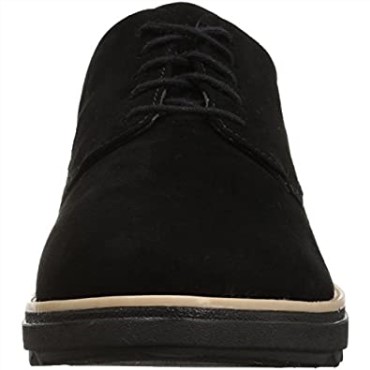 Zapatos De Mujer Sharon Noel Oxford Clarks Nubuck Negro