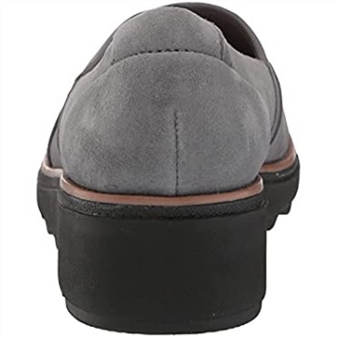 Mocasín Mujer Sharon Pump Clarks Ante Gris Oscuro