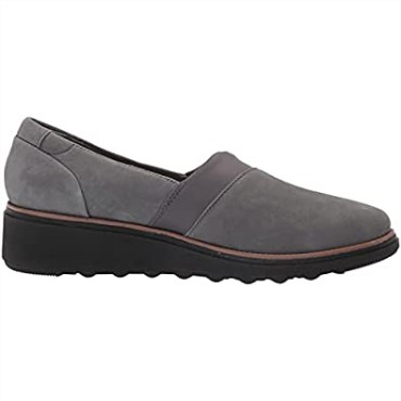 Mocasín Mujer Sharon Pump Clarks Ante Gris Oscuro