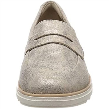 Mocasines Mujer Sharon Ranch Pen Ny Beige Peltre Clarks