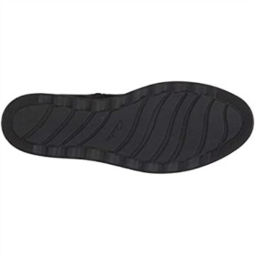 Botines Mujer Sharon Primavera Clarks Ante Negro Con Ribete Tostado Oscuro