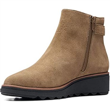 Botín Mujer Sharon Spring Clarks Taupe Suede