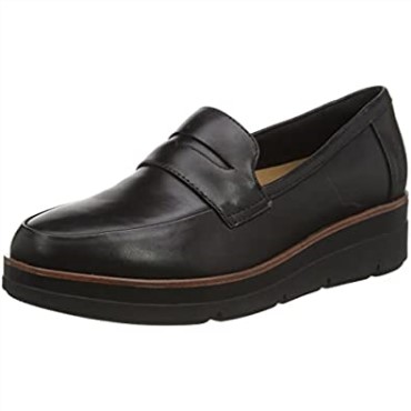 Mule Clarks Mujer Shaylstep Cuero Negro