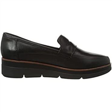 Mule Clarks Mujer Shaylstep Cuero Negro