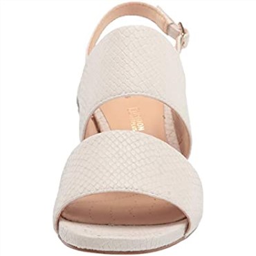 Sandalia De Mujer Con Tacón Tirante 55 Transparente Serpiente Blanca Clarks
