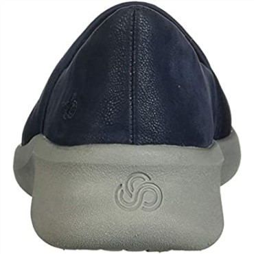 Mocasines Mujer Sillian 20 Moon Clarks Azul Marino Sintético