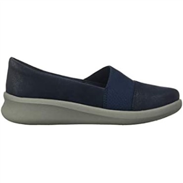 Mocasines Mujer Sillian 20 Moon Clarks Azul Marino Sintético