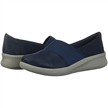 Mocasines Mujer Sillian 20 Moon Clarks Azul Marino Sintético