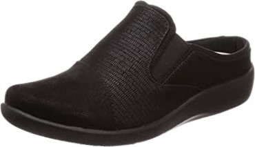 Zuecos Sillian Free Mujer Clarks Negro