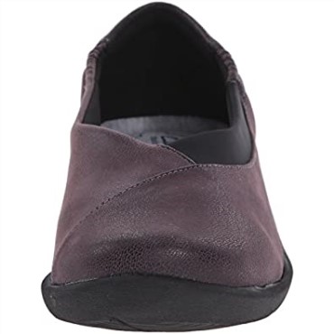 Sillian Jetay Flat Mujer Clarks Violeta Gris Nobuk Sintético