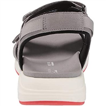 Sandalia Plana Mujer Solan Drift Clarks Piel Gamuza Gris