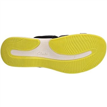 Sandalia Plana Mujer Solan Surf Clarks Piel Serraje Negro