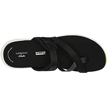 Sandalia Plana Mujer Solan Surf Clarks Piel Serraje Negro