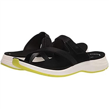 Sandalia Plana Mujer Solan Surf Clarks Piel Serraje Negro