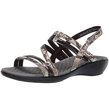 Sandalia Mujer Sonar Pioneer Clarks Taupe Serpiente Sintético Combi