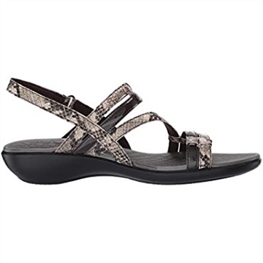 Sandalia Mujer Sonar Pioneer Clarks Taupe Serpiente Sintético Combi
